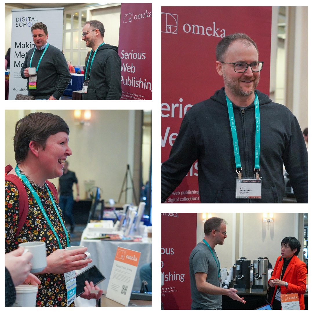 Collage of members of Omeka community at NCPH